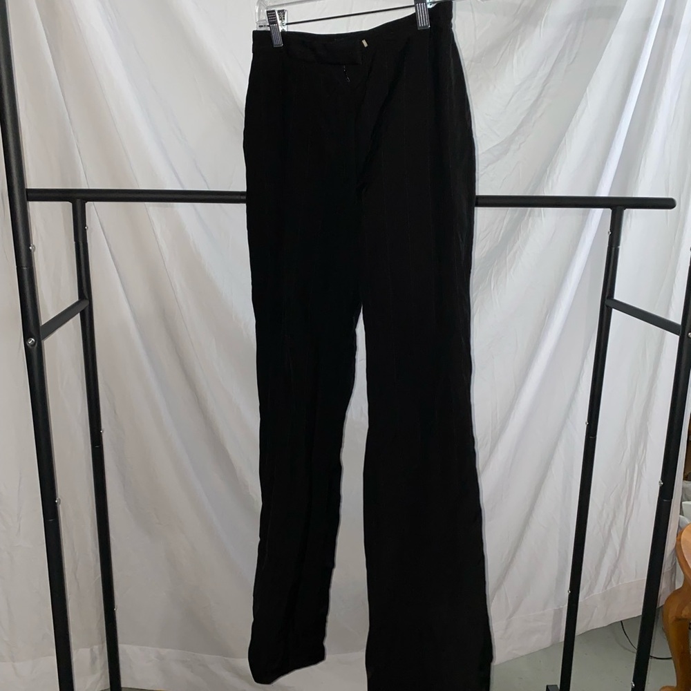 Ann Taylor Black Straight-Leg Dress Pants